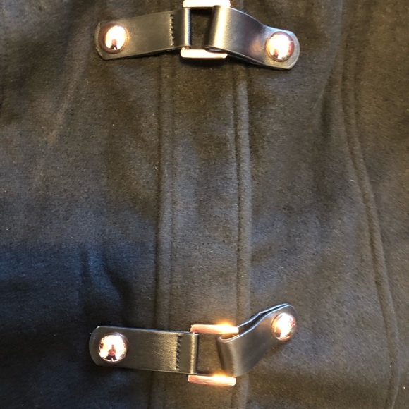 City Chic Wonderwall Hooded Black Coat NWT - Picture 4 of 7